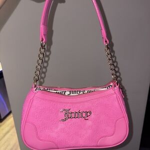 Juicy Couture Hot Pink Embossed Shoulder Bag